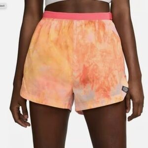 Nike Women's Athletic Shorts - Orange and Pink